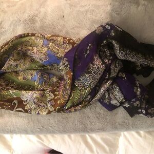 Floral Paisley silk  Scarf